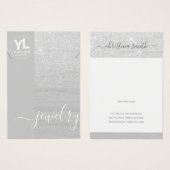 Necklace Display Glamour Silver Glitzer Glam (Vorne & Hinten)