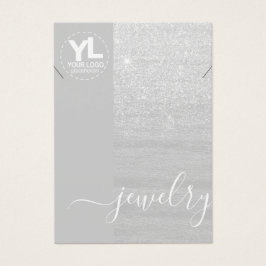 Necklace Display Glamour Silver Glitzer Glam