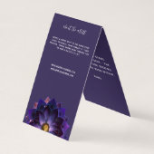 Necklace Display, Mystical Lotus Mandala Crafters Visitenkarten (Rückseite)