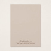 Necklace Juwelier Display Card ・ Earthy floral (Rückseite)