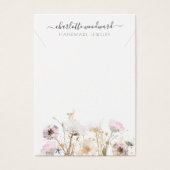 Necklace Juwelier Pink Gold Glitzer Wildblumen (Vorderseite)