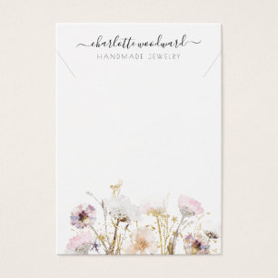 Necklace Juwelier Pink Gold Glitzer Wildblumen