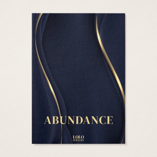 Necklace Navy Blue Juwelier Display Card (Rückseite)