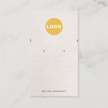 Necklace Stud Earring Beige Linde Logo hinzufügen