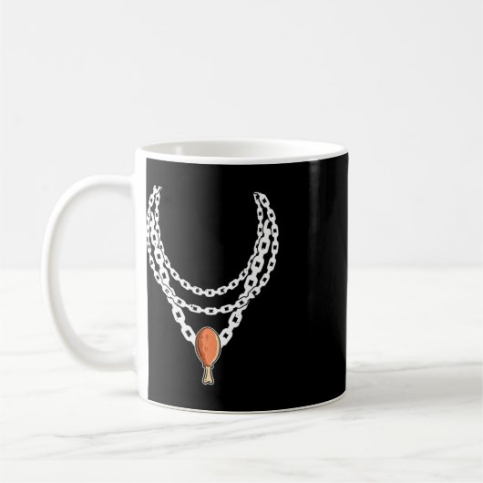 Necklace Turkey Leg Pendant Erntedank Day Fall Kaffeetasse (Links)