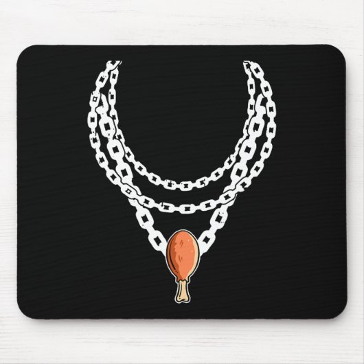 Necklace Turkey Leg Pendant Erntedank Day Fall Mousepad (Vorne)