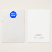 Necklecklack-Armband-Anzeige für weiße Add-Logos (Vorne & Hinten)