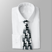Necktie - Abstraktes Blades-Design Krawatte (Gebunden)