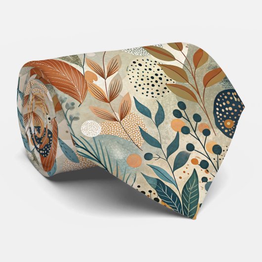 NECKTIE - Blätter, Blätter, Blätter Krawatte (Gerollt)