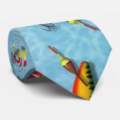 Necktie - Bob und Lures im Fischfang Krawatte (Gerollt)