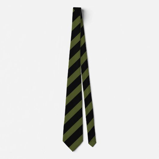 Necktie Buddy Army Green Stars & Stripes Krawatte (Vorderseite)