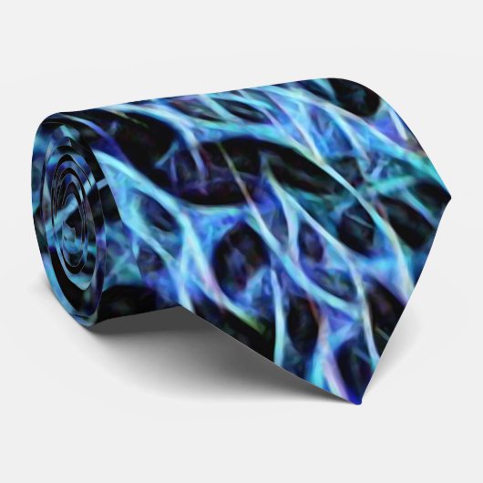 Necktie Buddy Blue Crystal Krawatte (Gerollt)
