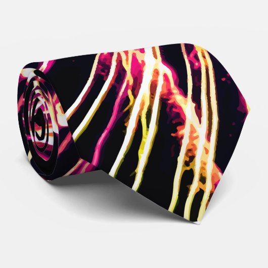 Necktie Buddy Fireworks-Muster Krawatte (Gerollt)