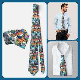 NECKTIE - Cats, Cats, and More Cats Krawatte