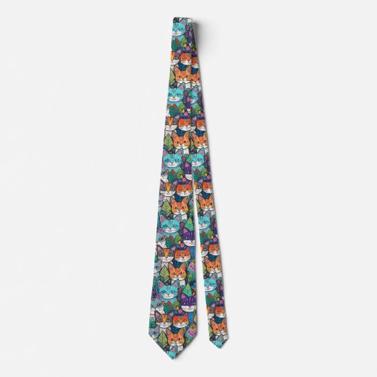 NECKTIE - Cats, Cats, and More Cats Krawatte (Vorderseite)