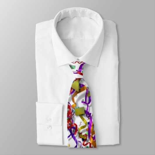Necktie - Confetti & Streamers - Party Krawatte (Gebunden)