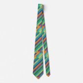 NECKTIE - Diagonale mehrfarbige Streifen Krawatte (Vorderseite)