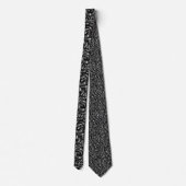 Necktie - Drama in Schwarz und Silber Krawatte (Rückseite)