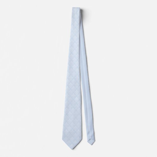 Necktie - Icy Blue Damask Krawatte (Vorderseite)