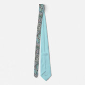 Necktie mit Coolen Wirbel Krawatte (Rückseite)