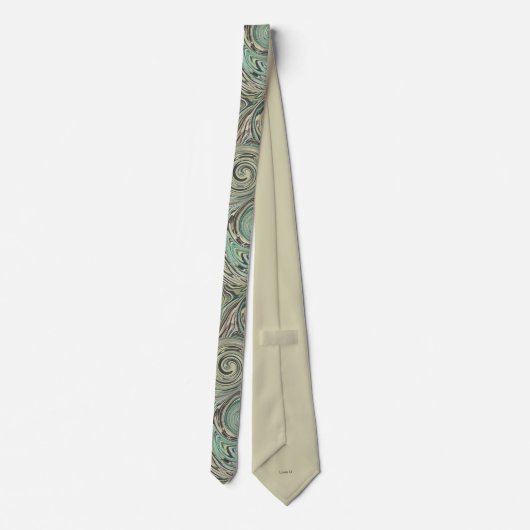 Necktie mit Coolen Wirbel Neck Ties Krawatte (Rückseite)