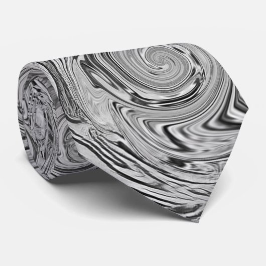 Necktie mit Coolen Wirbel Neck Ties Krawatte (Gerollt)