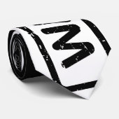 Necktie mit dem Logo "White and Pink Wayward" Krawatte (Gerollt)