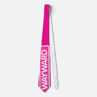 Necktie mit dem Logo "White and Pink Wayward" Krawatte