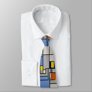 Necktie mit Mondrian-Inspiriert Design: Eine stilv Krawatte