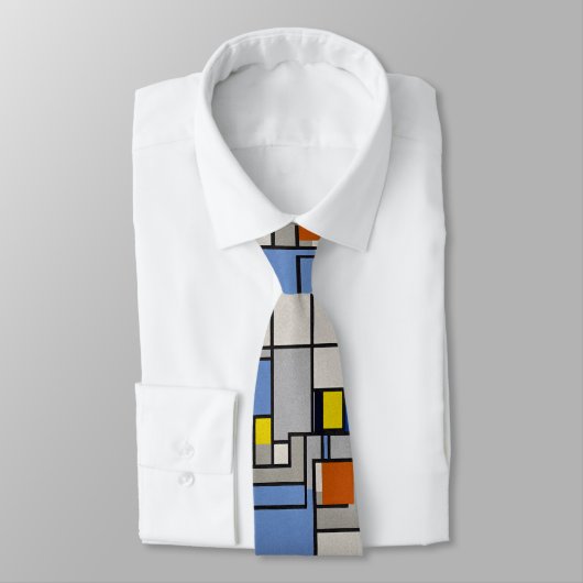 Necktie mit Mondrian-Inspiriert Design: Eine stilv Krawatte (Gebunden)