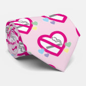 necktie_no smoking Heart Krawatte (Gerollt)