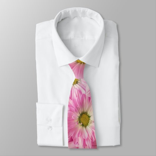 Necktie - Pink Gerbera Daisies Krawatte (Gebunden)