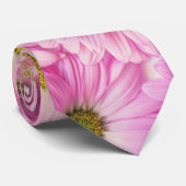Necktie - Pink Gerbera Daisies Krawatte (Gerollt)