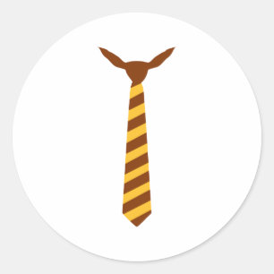 Necktie Runder Aufkleber