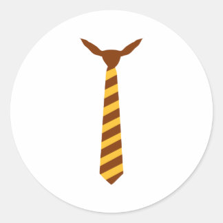 Necktie Runder Aufkleber