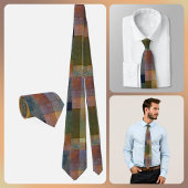 NECKTIE - Shades of Brown and more - Patchwork Krawatte