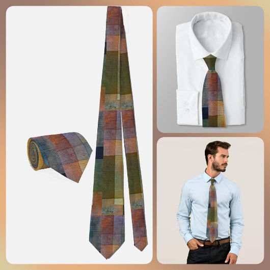 NECKTIE - Shades of Brown and more - Patchwork Krawatte