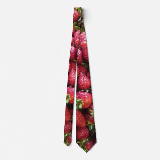 Necktie - Sommer Erdbeeren Krawatte (Rückseite)