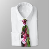 Necktie - Tolumnia Jairak Rainbow Orchid Krawatte (Gebunden)