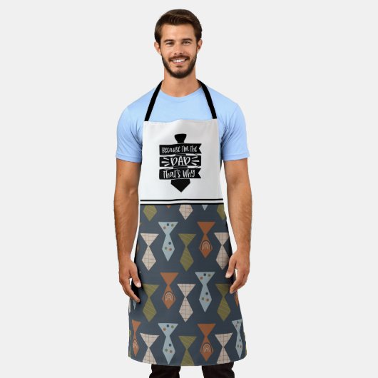 Necktie Vatertag Personalisierte Schürze (Getragen)