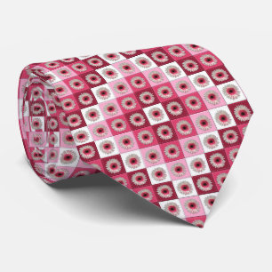 Necktie - Watermelon Lollipop Daisy Quilt Krawatte