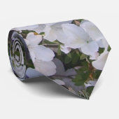 Necktie - White Azalea Krawatte (Gerollt)