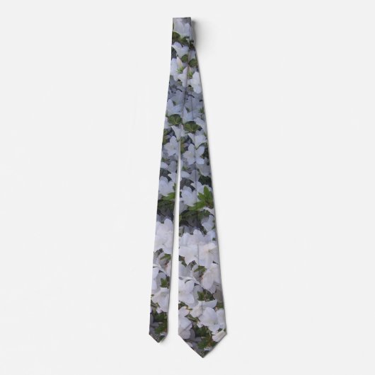 Necktie - White Azalea Krawatte (Rückseite)
