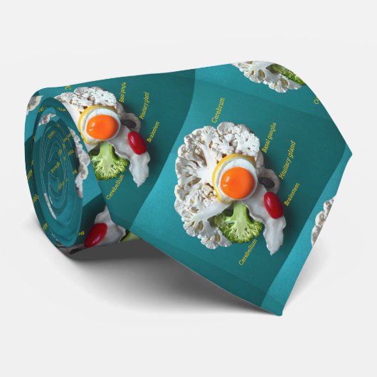 Necktie with brains krawatte (Gerollt)