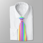 Neckties Regenbogenfarbstreifen Krawatte (Gebunden)