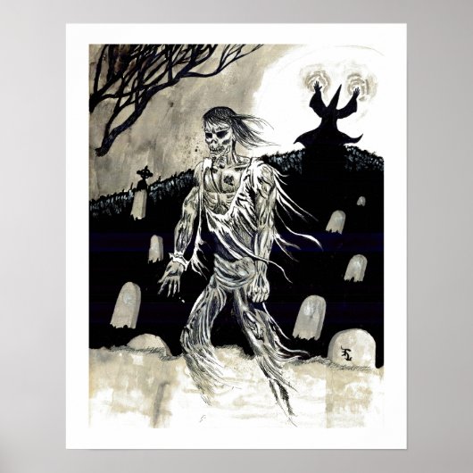 "Necromancer" - Plakat von Tracy Lesch (Vorne)