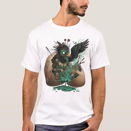Necromantic Crow Hatchling T-Shirt (Vorderseite)
