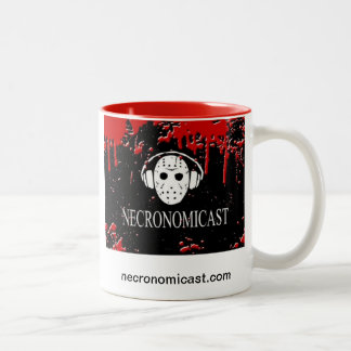 Necromug - Weiß/Rot Zweifarbige Tasse