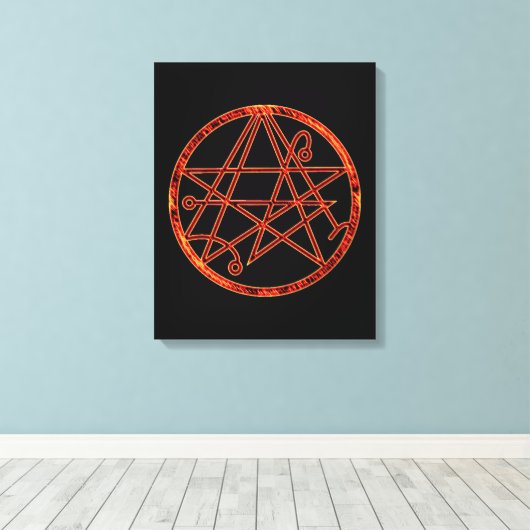 Necronomicon (burning) leinwanddruck (Insitu (Holzboden))