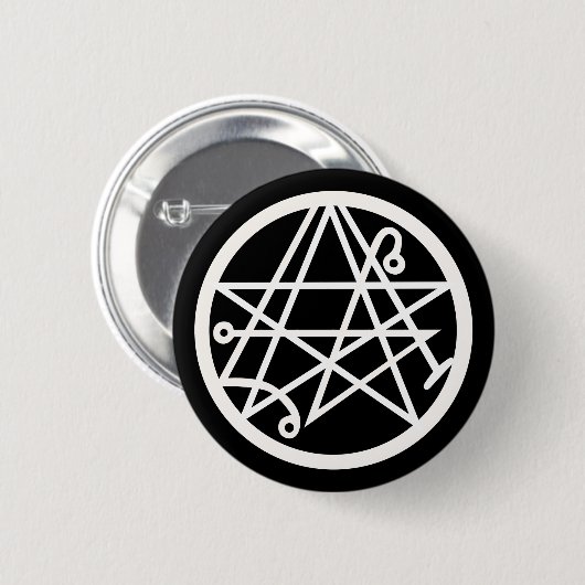 Necronomicon Classic Round Button (Vorne & Hinten)